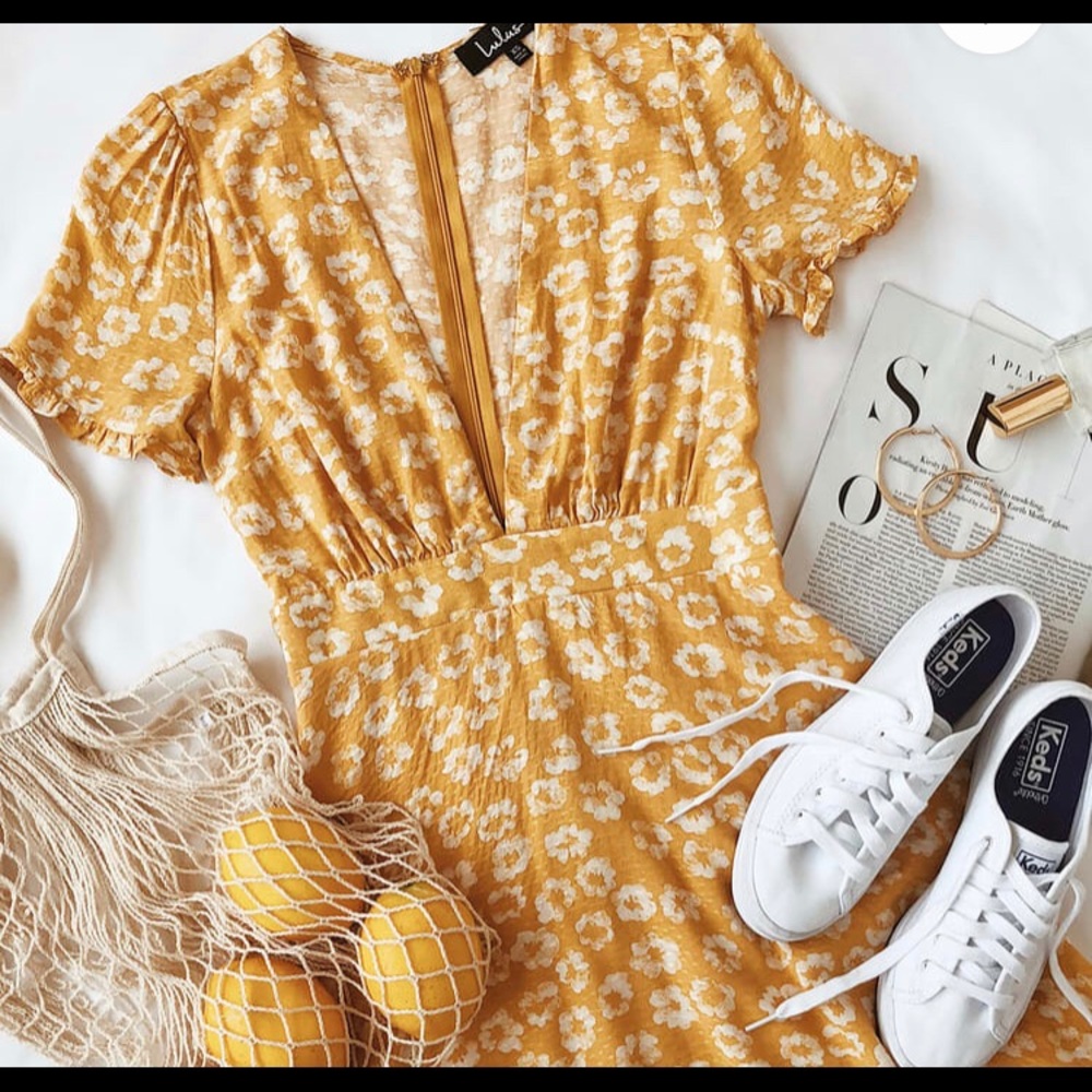 Lulu’s Floral Print Dress- like new
